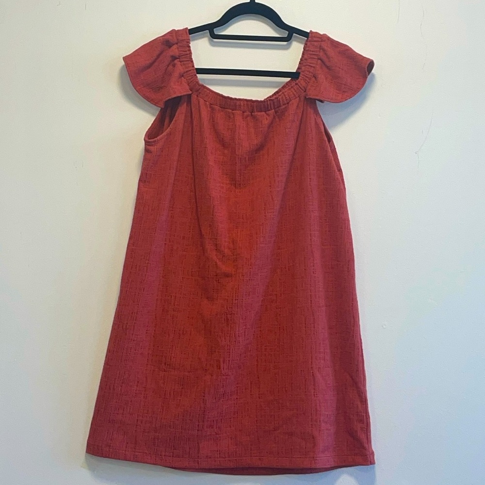 Madewell Eloise Off the Shoulder Textured Dress